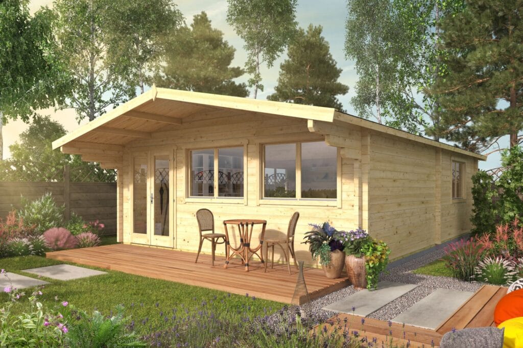 Blokhut - Tuinhuis Ballyragget | 70 mm | vuren onbehandeld