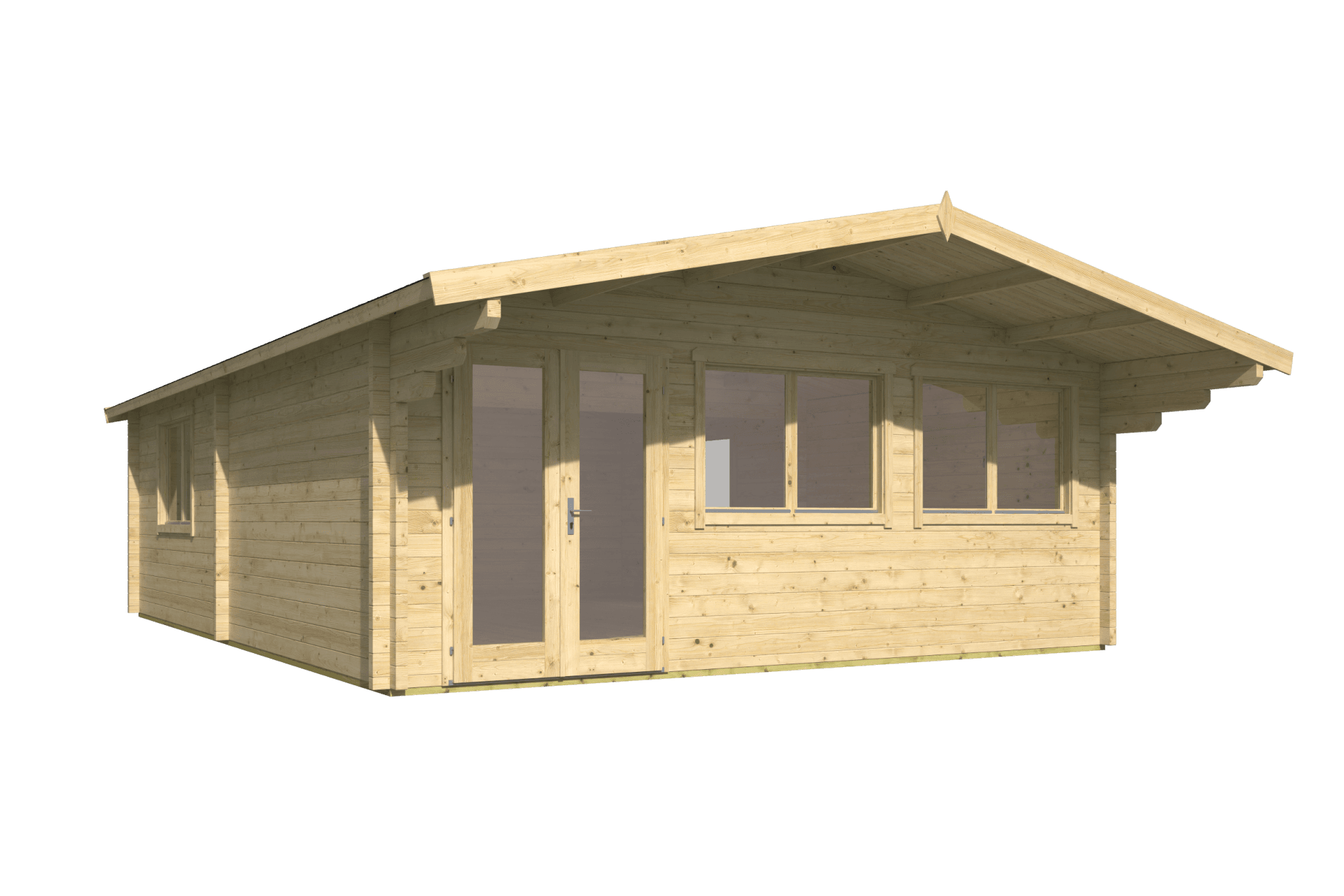 Blokhut - Tuinhuis Ballyragget | 70 mm | vuren onbehandeld Blokhut - Tuinhuis Ballyragget | 70 mm | vuren onbehandeld