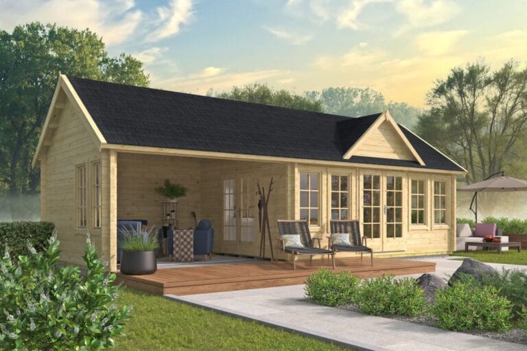 Blokhut - Tuinhuis Big Ben | 70 mm | vuren onbehandeld