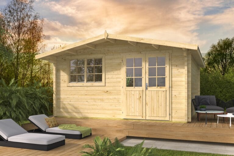 Blokhut - Tuinhuis Dingle | 70 mm | vuren onbehandeld