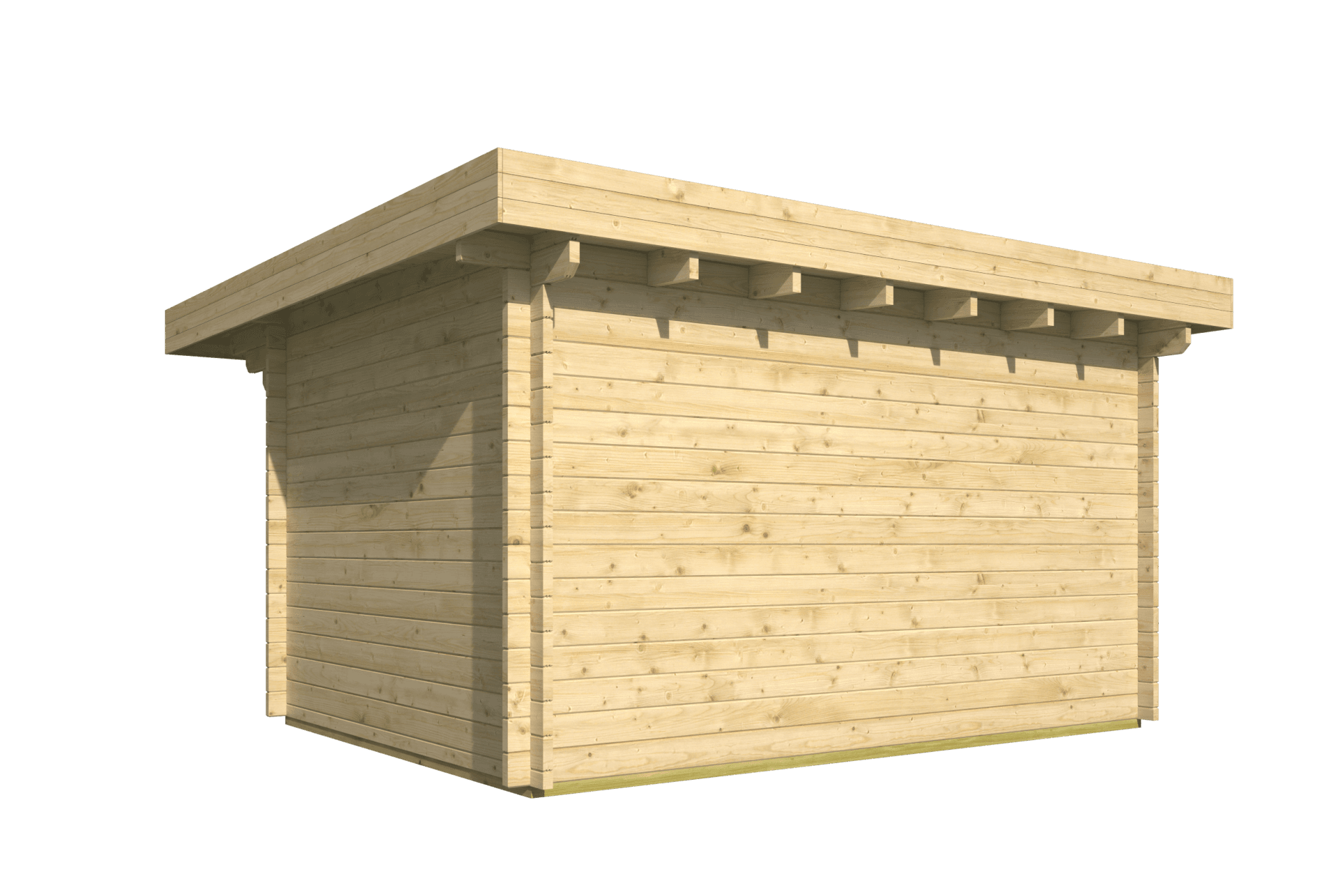 Blokhut - Tuinhuis James | 44 mm | vuren onbehandeld Blokhut - Tuinhuis James | 44 mm | vuren onbehandeld