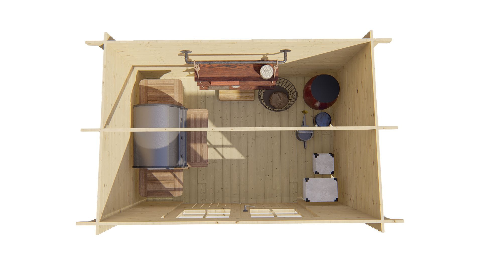 Deze compacte houten blokhut met lessenaarsdak is ideaal voor wie een nette en functionele opberg- of werkruimte in de tuin zoekt. Het geschaafde en gedroogde vurenhout biedt een strakke afwerking, terwijl de vaste roedes en dubbele deuren met enkel glas voor lichtinval en een uitnodigende uitstraling zorgen. Dankzij het slimme formaat past deze blokhut zelfs in kleinere tuinen. Kenmerken & Constructie: Afmetingen blokhut: Lengte 290 cm x Breedte 200 cm Wanddikte: 28 mm – solide en duurzaam Nokhoogte: 217 cm Totale oppervlakte: 4,61 m² Inhoud: 9,6 m³ Daktype: Lessenaarsdak (dakbedekking optioneel bij te bestellen) Dakoppervlakte: 6,8 m² Indeling: Binnenruimte: 4,61 m² vloeroppervlak Aantal ruimtes: 1 Materialen & Details: Materiaal: Onbehandeld, geschaafd en gedroogd vurenhout Deurtype: Dubbele deur, rechts scharnierend Glas: Enkel glas van 3 mm met vaste roedes Fundering: 270 x 180 cm Afmeting hoekverbinding: 10 cm Cilinderslot inbegrepen Extra eigenschappen: Niet geschikt voor dakpannen Compact en stijlvol – ideaal als berging of werkhoek Een praktische en stijlvolle blokhut voor wie op zoek is naar een efficiënte oplossing met een strakke uitstraling. 👉 Voor een volledige offerte kun je een afspraak maken of langskomen bij Blokhut.nl in Klazienaveen. Deze compacte houten blokhut met lessenaarsdak is ideaal voor wie een nette en functionele opberg- of werkruimte in de tuin zoekt. Het geschaafde en gedroogde vurenhout biedt een strakke afwerking, terwijl de vaste roedes en dubbele deuren met enkel glas voor lichtinval en een uitnodigende uitstraling zorgen. Dankzij het slimme formaat past deze blokhut zelfs in kleinere tuinen. Kenmerken & Constructie: Afmetingen blokhut: Lengte 290 cm x Breedte 200 cm Wanddikte: 28 mm – solide en duurzaam Nokhoogte: 217 cm Totale oppervlakte: 4,61 m² Inhoud: 9,6 m³ Daktype: Lessenaarsdak (dakbedekking optioneel bij te bestellen) Dakoppervlakte: 6,8 m² Indeling: Binnenruimte: 4,61 m² vloeroppervlak Aantal ruimtes: 1 Materialen & Details: Materiaal: Onbehandeld, geschaafd en gedroogd vurenhout Deurtype: Dubbele deur, rechts scharnierend Glas: Enkel glas van 3 mm met vaste roedes Fundering: 270 x 180 cm Afmeting hoekverbinding: 10 cm Cilinderslot inbegrepen Extra eigenschappen: Niet geschikt voor dakpannen Compact en stijlvol – ideaal als berging of werkhoek Een praktische en stijlvolle blokhut voor wie op zoek is naar een efficiënte oplossing met een strakke uitstraling. 👉 Voor een volledige offerte kun je een afspraak maken of langskomen bij Blokhut.nl in Klazienaveen.
