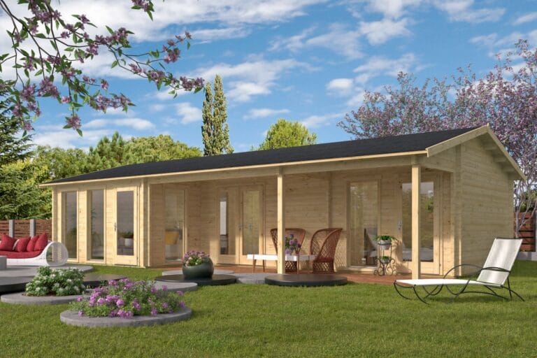 Blokhut - Tuinhuis Letterkenny | 70 mm | vuren onbehandeld