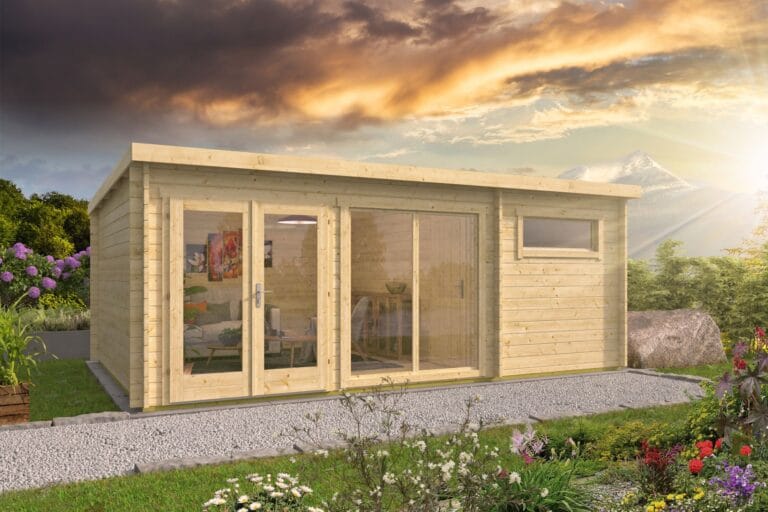 Blokhut - Tuinhuis Flow 2.0 | 40 mm | vuren onbehandeld