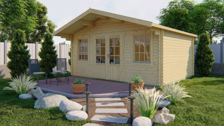 Blokhut - Tuinhuis Viggo | 28 mm | vuren onbehandeld