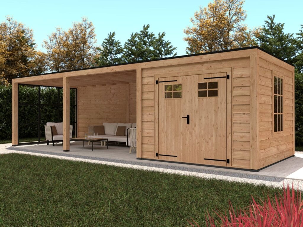 Platdak Stavanger type XL, samenstelling 4, onbehandeld