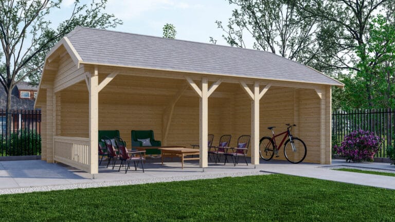 Blokhut WKS1 Interflex - 645x535 cm - 50 mm