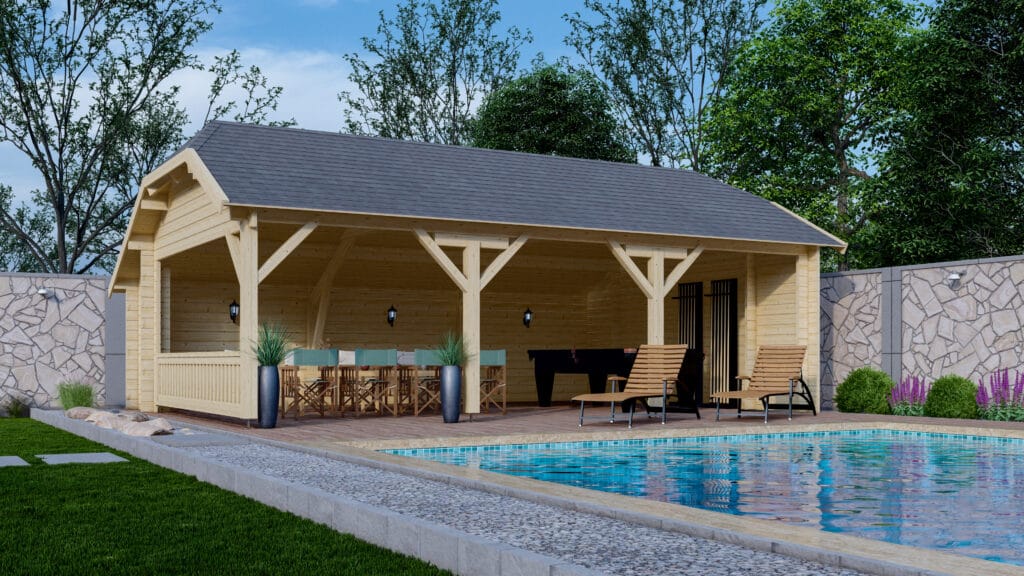 Wolfskapschuur WKS2 Interflex - 745x535 cm - 50 mm