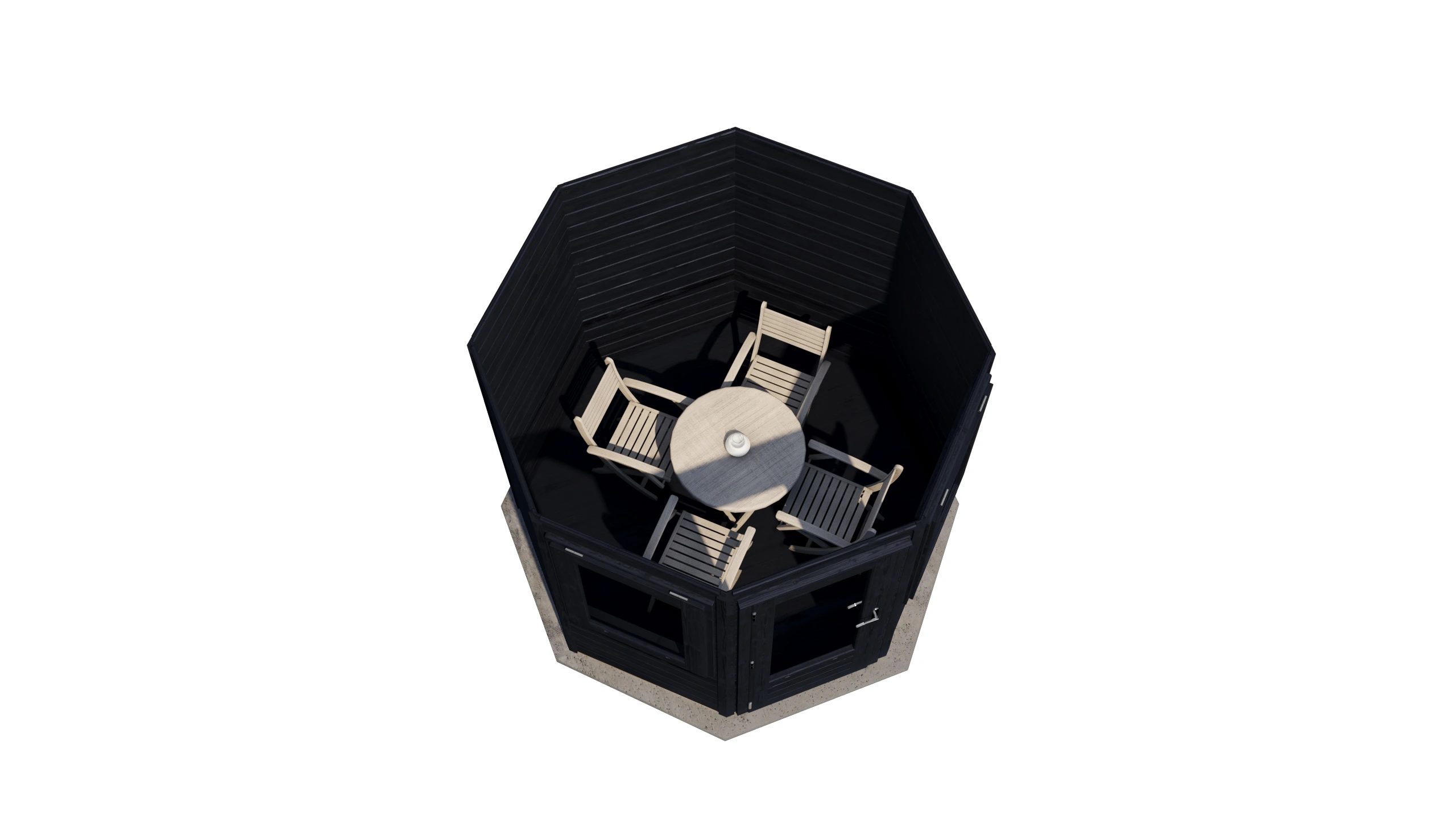 Prima Tuinhuis Venlo Ø250 cm – Achtkant – 28 mm – Onbehandeld – Inclusief SHINGLES Prima Tuinhuis Venlo Ø250 cm – Achtkant – 28 mm – Onbehandeld – Inclusief SHINGLES