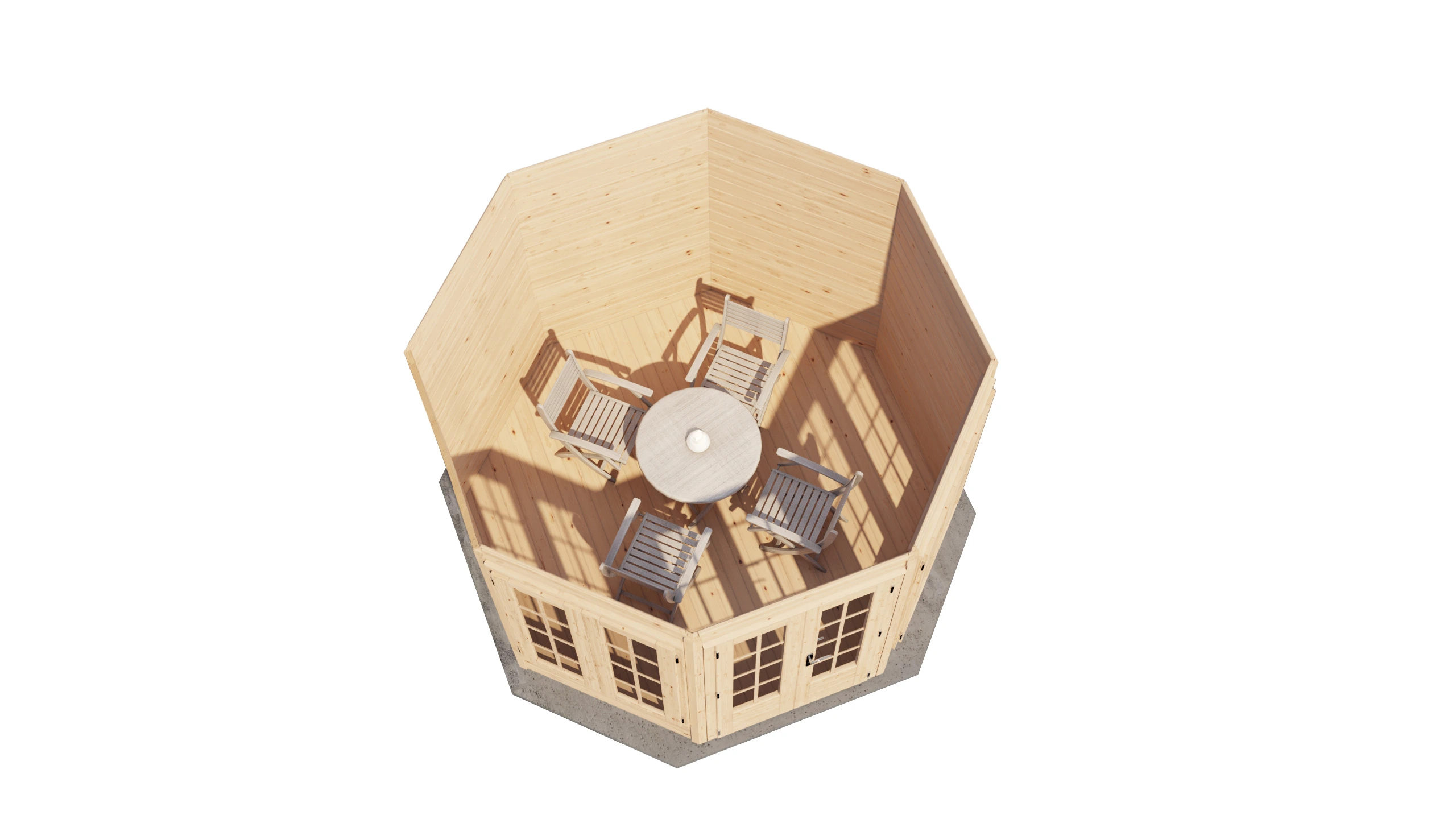 Prima Tuinhuis Drachten Ø300 cm – Achtkant – 28 mm – Onbehandeld – Inclusief SHINGLES Prima Tuinhuis Drachten Ø300 cm – Achtkant – 28 mm – Onbehandeld – Inclusief SHINGLES