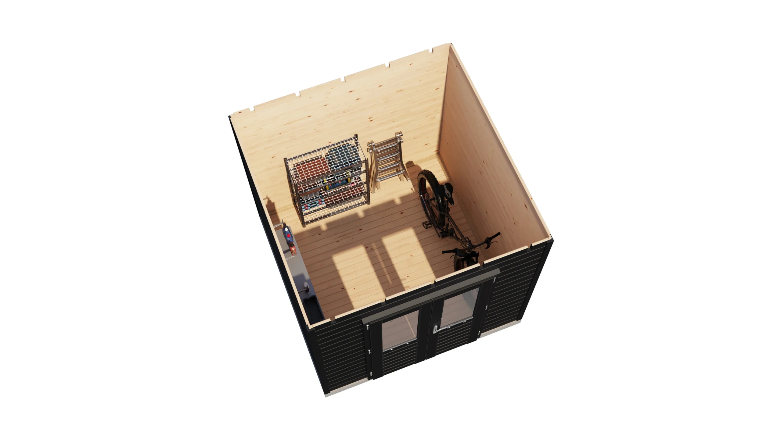 Prima Tuinhuis Delft 240x240 cm – Platdak – 28 mm – Onbehandeld – Exclusief EPDM Prima Tuinhuis Delft 240x240 cm – Platdak – 28 mm – Onbehandeld – Exclusief EPDM