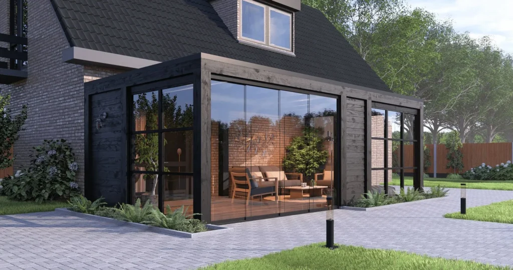 Luxe veranda douglas zwart