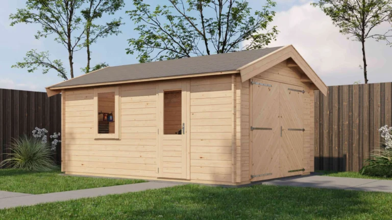 Blokhut Opheusden 350×500 cm – Onbehandeld