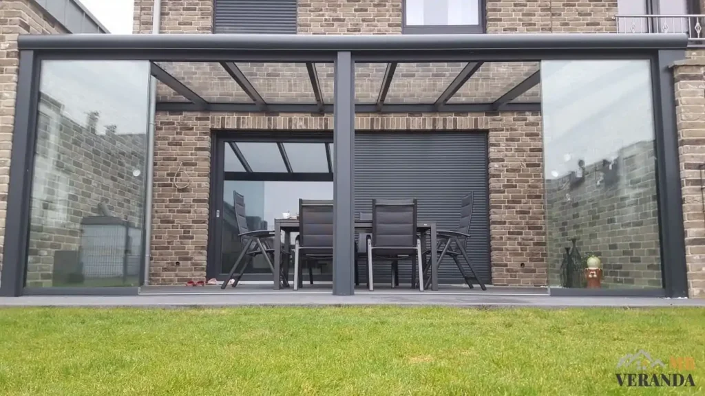 aluminium veranda 806×400 cm