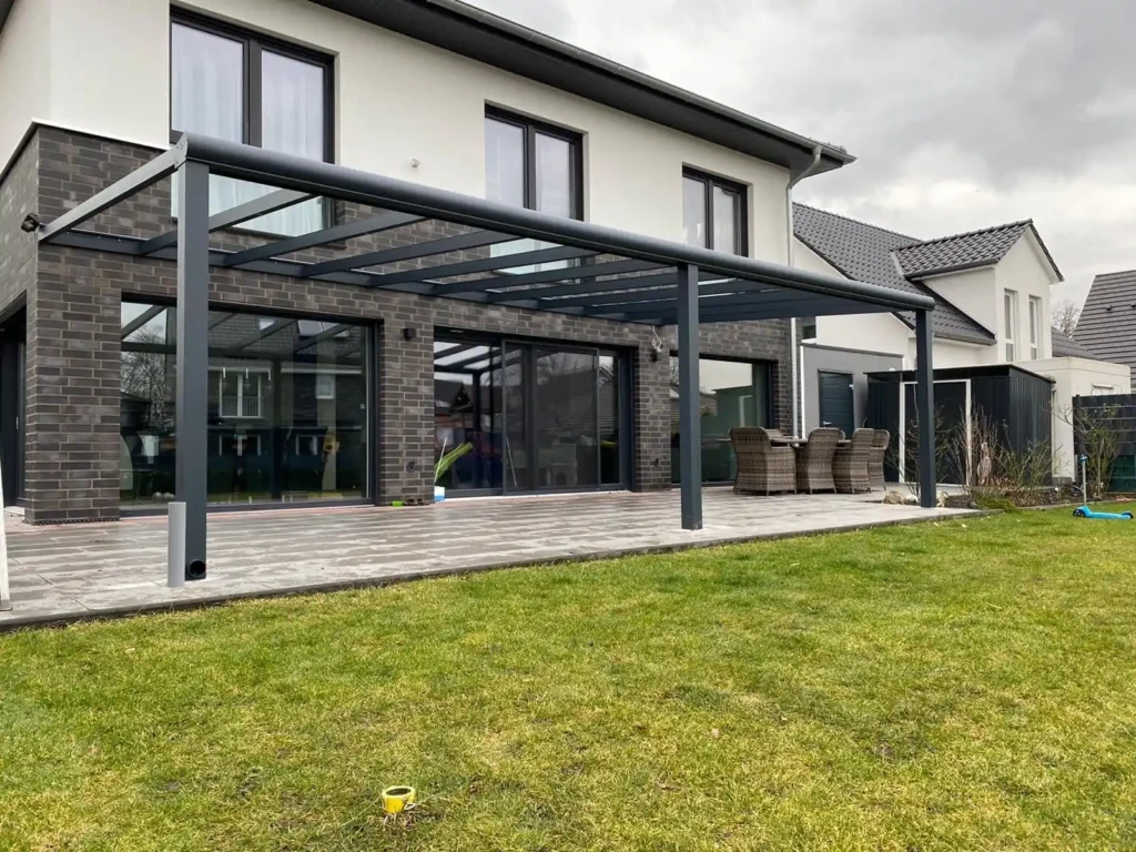 aluminium veranda 706x250 cm