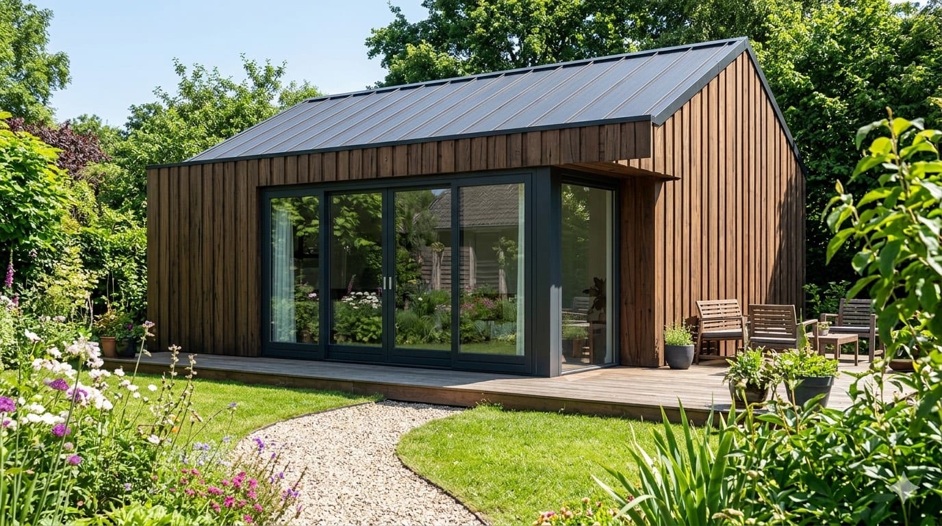 tuinhuis thermisch gemodificeerd hout