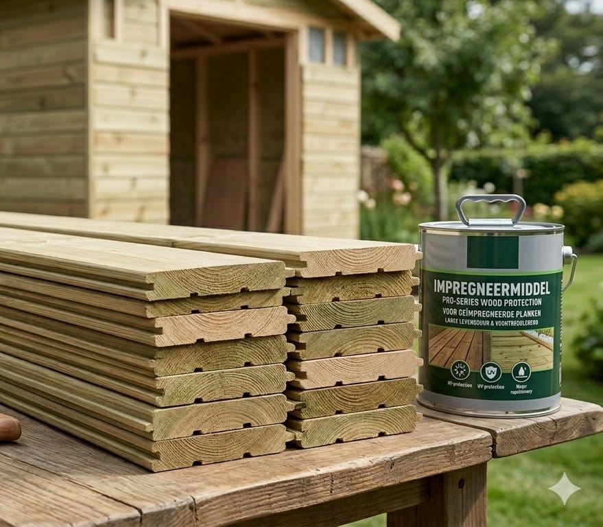 afbeelding planken impregneren